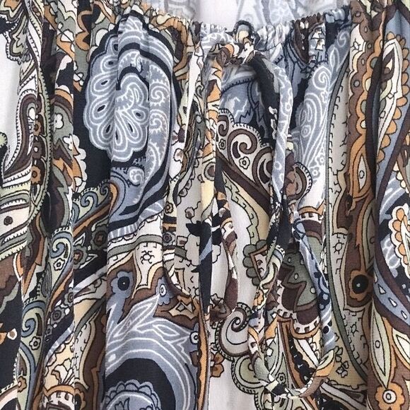 Connected Woman Apparel Woman’s Size 18W Paisley Print Scrunchy Midi Dress - Picture 7 of 8